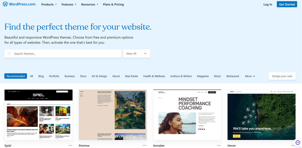 Wordpress themes